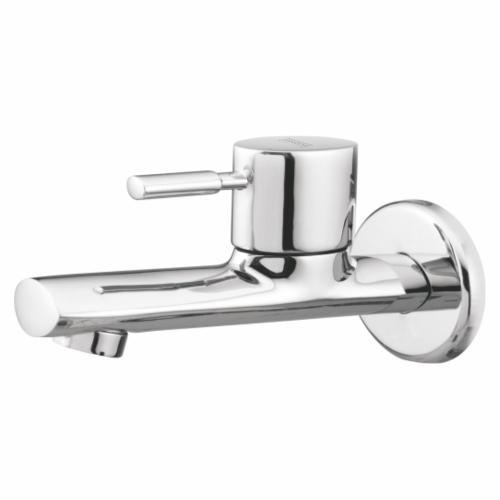 Bib Cock Long Body with Wall flange Chrome